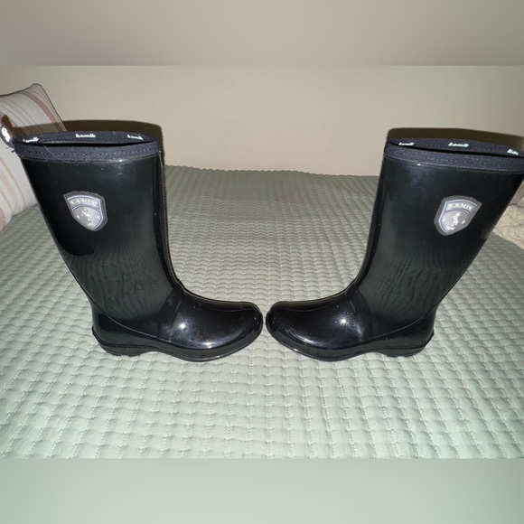 Kamik Marina Womens Black Rubber Rainboots size 7 - Picture 5 of 8